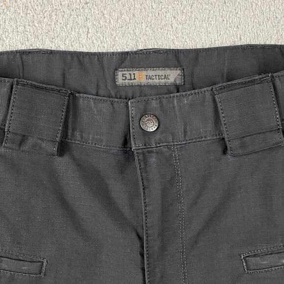 5.11 Tactical Skryke Fast-Tac Ripstop Pants Men's 32x30 Black 74369 Workwear - Picture 3 of 10